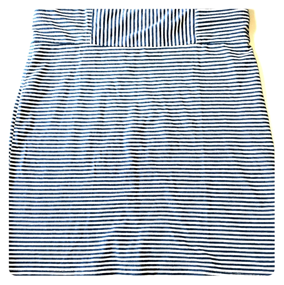 Brooklyn Industries Black and White Striped Mini Skirt